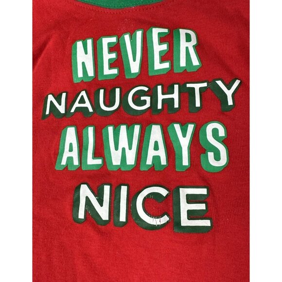 2 Boy’s 18 M Carter's Reindeer Santa Claus Nice Red Green Pajamas Christmas 18m - Picture 4 of 11